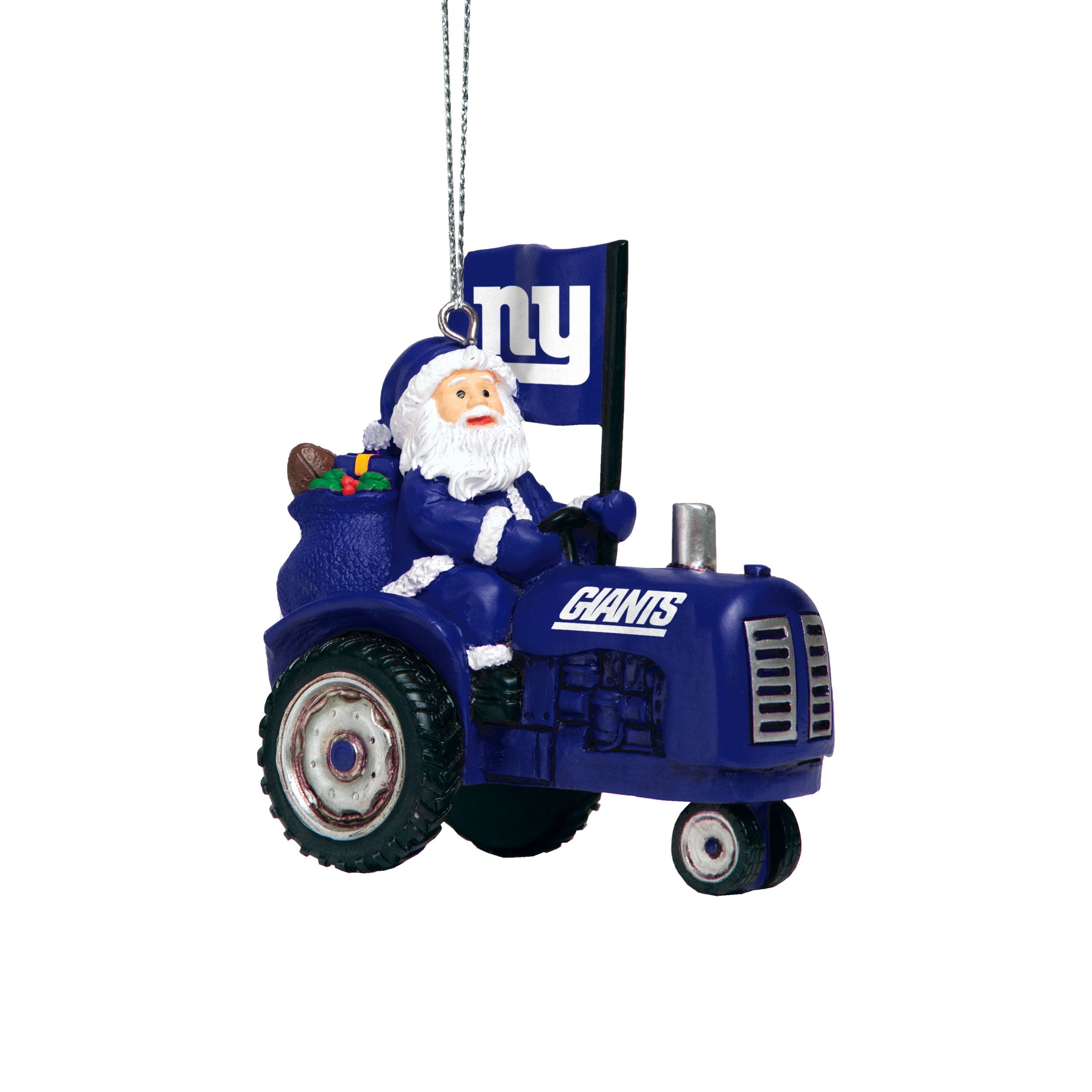 New York Giants NFL French Bulldog Wearing Sweater Ornament