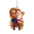 San Francisco 49ers NFL Sourdough Sam Mascot on Santas Lap Ornament