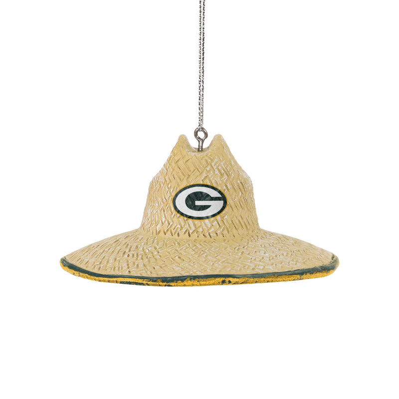 Green Bay Packers NFL Straw Hat Ornament