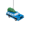 Carolina Panthers NFL Station Wagon With Tree Ornament