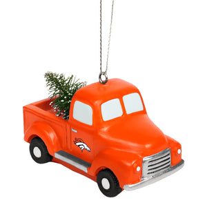 Denver Broncos NFL Truck With Tree Ornament