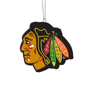 Chicago Blackhawks NHL Holiday Cheer Logo Ornament