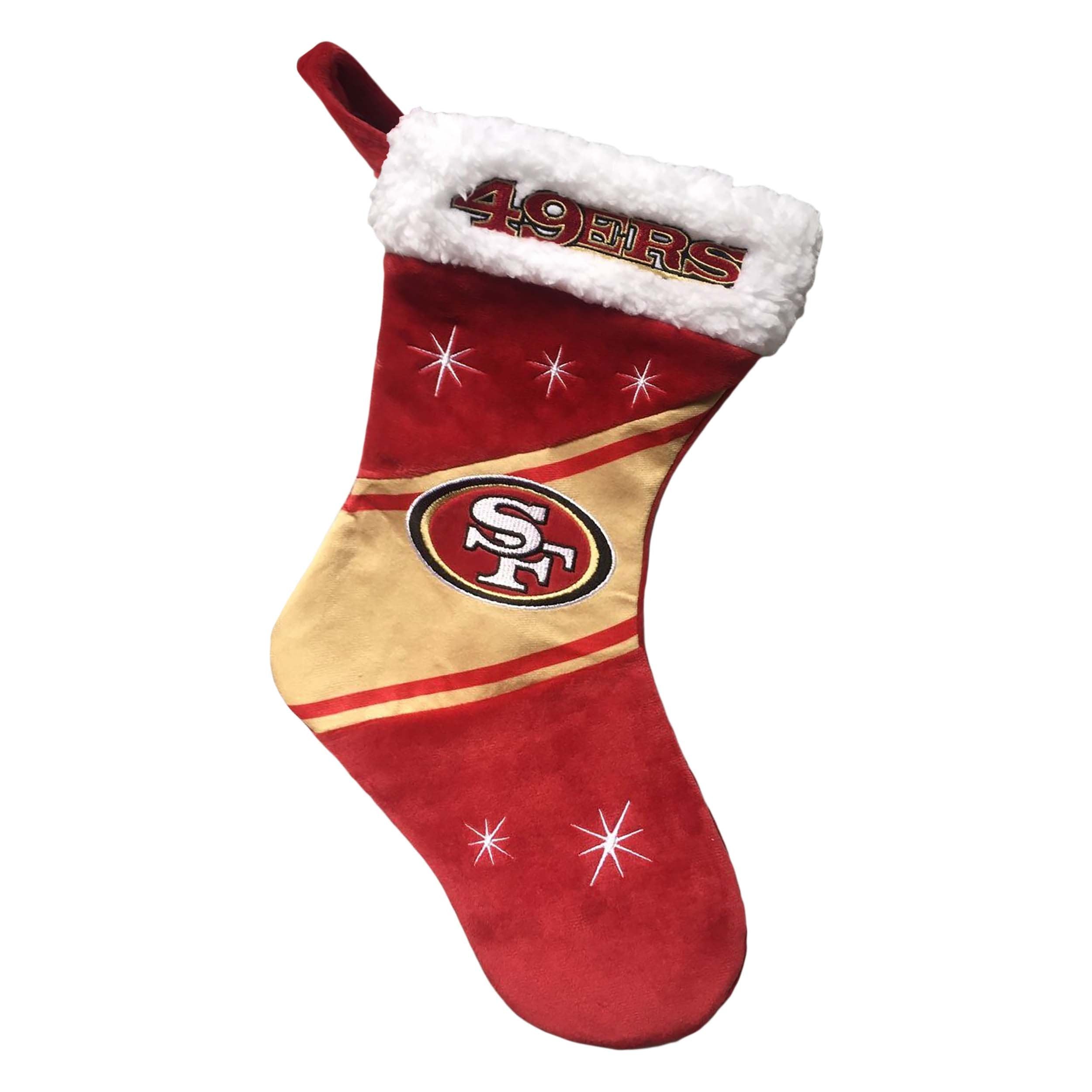 San Francisco 49ers NFL Santa hat & Stocking -2 in one Package