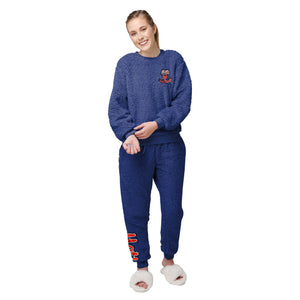New York Mets MLB Womens Sherpa Lounge Set