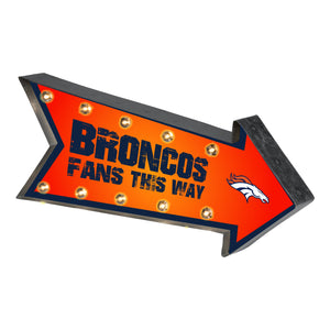 Denver Broncos NFL Marquee Light Up Sign