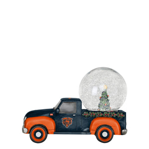 Chicago Bears NFL Pickup Truck Snow Globe
