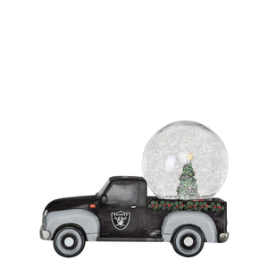 Las Vegas Raiders NFL Pickup Truck Snow Globe