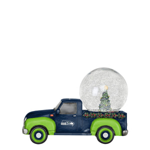 Seattle Seahawks NFL Pickup Truck Snow Globe