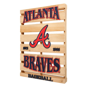 Atlanta Braves MLB Wood Pallet Sign