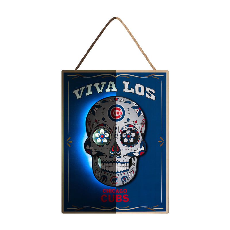 Atlanta Braves 12'' Sugar Skull Circle Sign