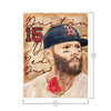 Boston Red Sox MLB Dustin Pedroia Player Wall Plaque