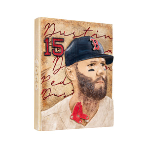 Boston Red Sox MLB Dustin Pedroia Player Wall Plaque