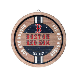 Boston Red Sox MLB Wooden Barrel Sign