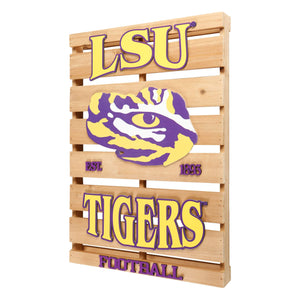 LSU Tigers NCAA Wood Pallet Sign