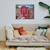 Oklahoma Sooners NCAA Canvas Wall Sign