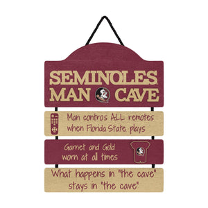Florida State Seminoles NCAA Mancave Sign