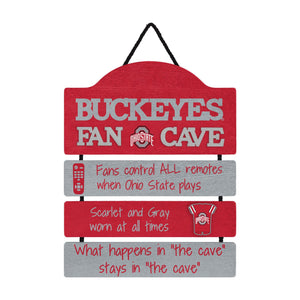 Ohio State Buckeyes NCAA Mancave Sign