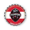 Georgia Bulldogs NCAA 2022 Football National Champions Metal Distressed Bottle Cap Wall Sign