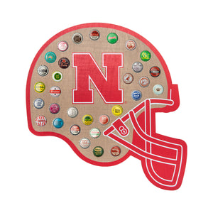 Nebraska Cornhuskers NCAA Push Bottle Cap Wall Sign