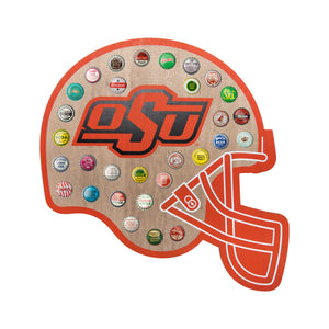 Oklahoma State Cowboys NCAA Push Bottle Cap Wall Sign