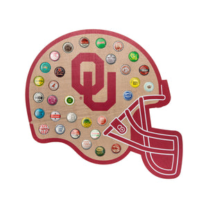 Oklahoma Sooners NCAA Push Bottle Cap Wall Sign