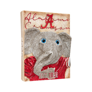 Alabama Crimson Tide NCAA Big Al Mascot Wall Plaque