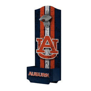Auburn Tigers NCAA Wooden Bottle Cap Opener Sign