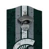 Michigan State Spartans NCAA Wooden Bottle Cap Opener Sign