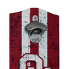 Oklahoma Sooners NCAA Wooden Bottle Cap Opener Sign