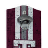 Texas A&M Aggies NCAA Wooden Bottle Cap Opener Sign