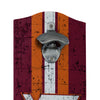 Virginia Tech Hokies NCAA Wooden Bottle Cap Opener Sign