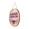 Kansas State Wildcats NCAA Wood Stump Sign