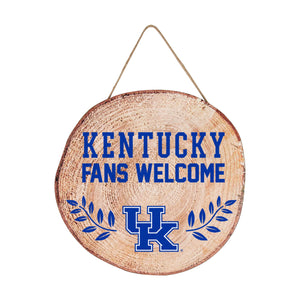 Kentucky Wildcats NCAA Wood Stump Sign