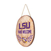 LSU Tigers NCAA Wood Stump Sign