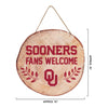 Oklahoma Sooners NCAA Wood Stump Sign