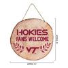 Virginia Tech Hokies NCAA Wood Stump Sign