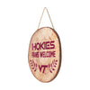 Virginia Tech Hokies NCAA Wood Stump Sign