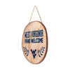 West Virginia Mountaineers NCAA Wood Stump Sign