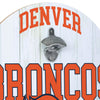 Denver Broncos NFL Bottle Opener Cap Catcher Wall Sign