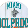 Miami Dolphins NFL Bottle Opener Cap Catcher Wall Sign