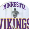 Minnesota Vikings NFL Bottle Opener Cap Catcher Wall Sign