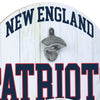 New England Patriots NFL Bottle Opener Cap Catcher Wall Sign