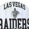 Las Vegas Raiders NFL Bottle Opener Cap Catcher Wall Sign