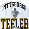 Pittsburgh Steelers NFL Bottle Opener Cap Catcher Wall Sign