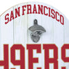 San Francisco 49ers NFL Bottle Opener Cap Catcher Wall Sign