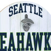 Seattle Seahawks NFL Bottle Opener Cap Catcher Wall Sign