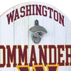 Washington Commanders NFL Bottle Opener Cap Catcher Wall Sign