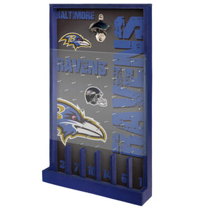 Baltimore Ravens NFL Bottle Opener Sign Game