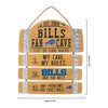 Buffalo Bills NFL Barrel Slat Mancave Sign