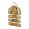 Buffalo Bills NFL Barrel Slat Mancave Sign